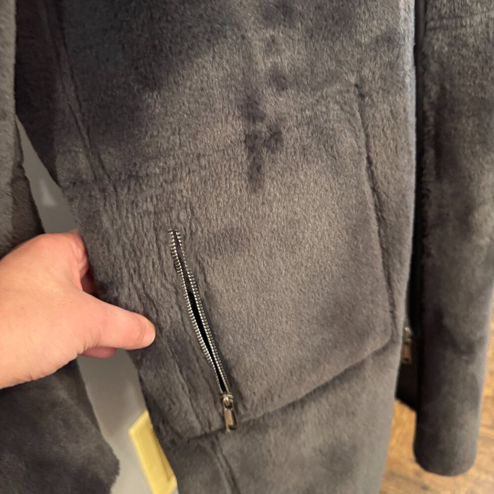 Rino & Pelle Ova Reversible Jacket Black Grey Size 40 L - Picture 6 of 8